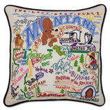 Montana Hand-Embroidered Pillow from Quirks!