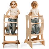 Stable Montessori Learning Tower: Wooden Growing Chair - Ivory from Goodevas