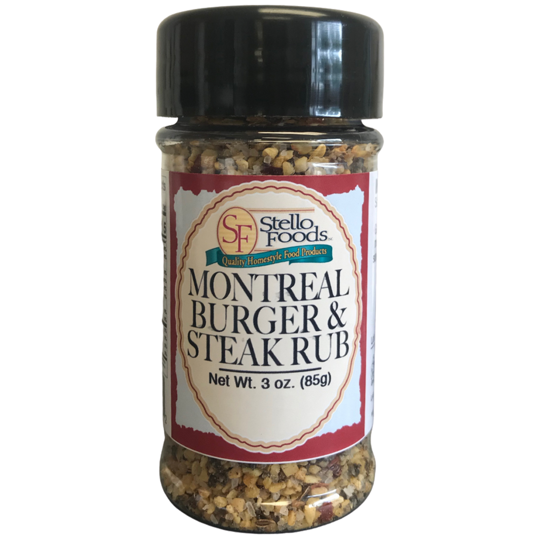 Stello Foods Spices - Montreal Burger and Steak Rub 3.0 oz from Stello Foods