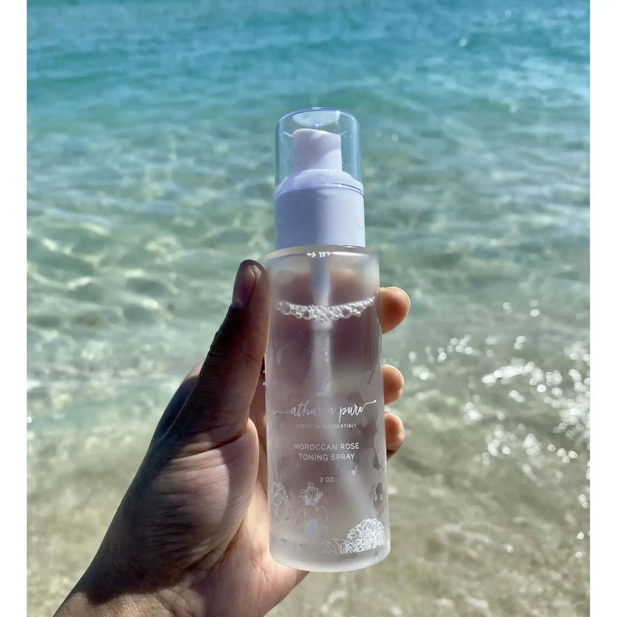 Moroccan Rose Toning Spray - Natural Rose Water Toner From Athar'a Pure
