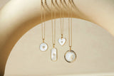 Mother Of Pearl Lion Pendant Necklace from eklexic