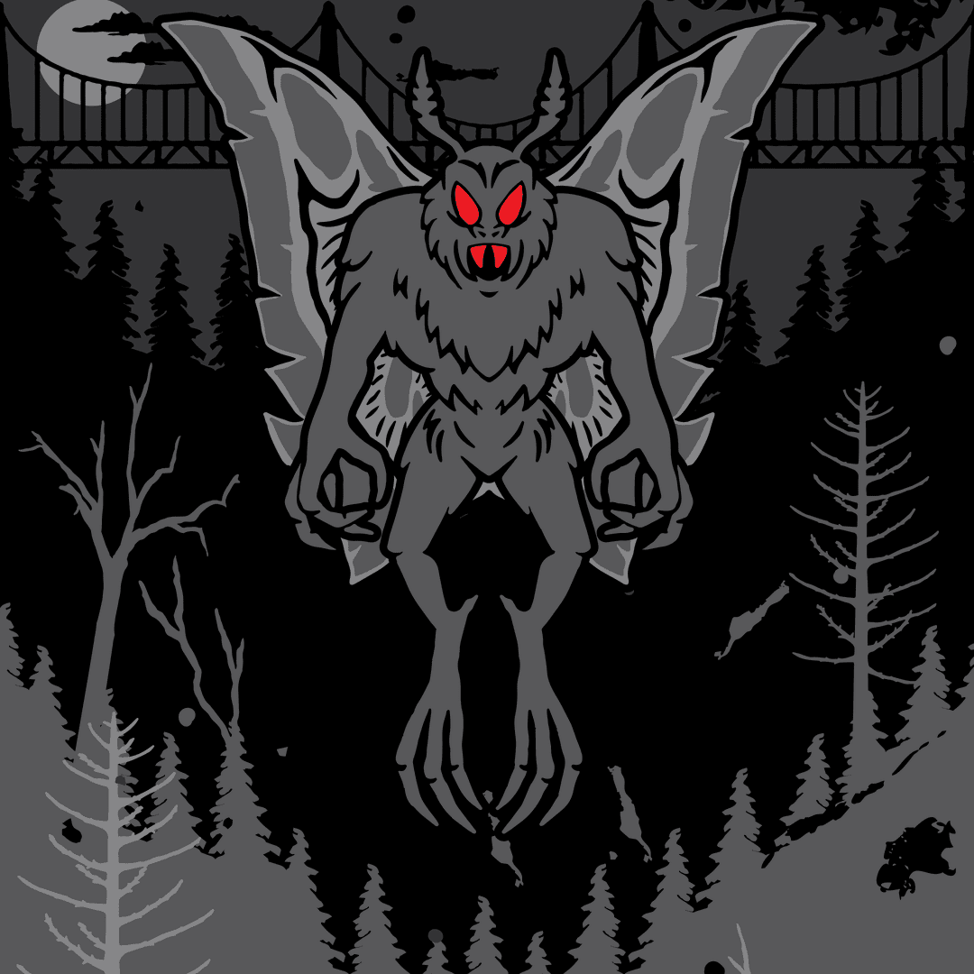 Mothman Crew Socks from FootClothes