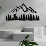 Mountain and Forest Metal Wall Decor from VITAHOME DESIGN LLC