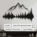 Mountain and Forest Metal Wall Art from VITAHOME DESIGN LLC