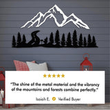 Mountain and Forest Metal Wall Decor from VITAHOME DESIGN LLC