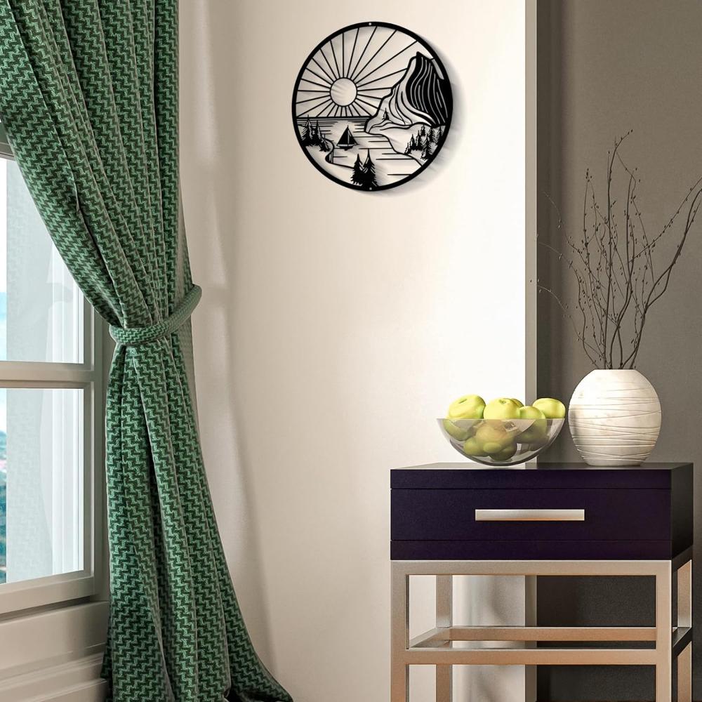 DUOOLN Mountain Scene Metal Wall Art from VITAHOME DESIGN LLC