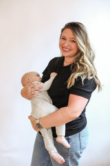 Relaxed Fit Zip Breastfeeding Tee from Movemama