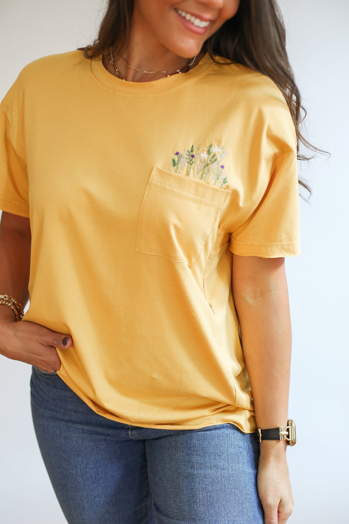 Relaxed Fit Zip Breastfeeding Tee from Movemama