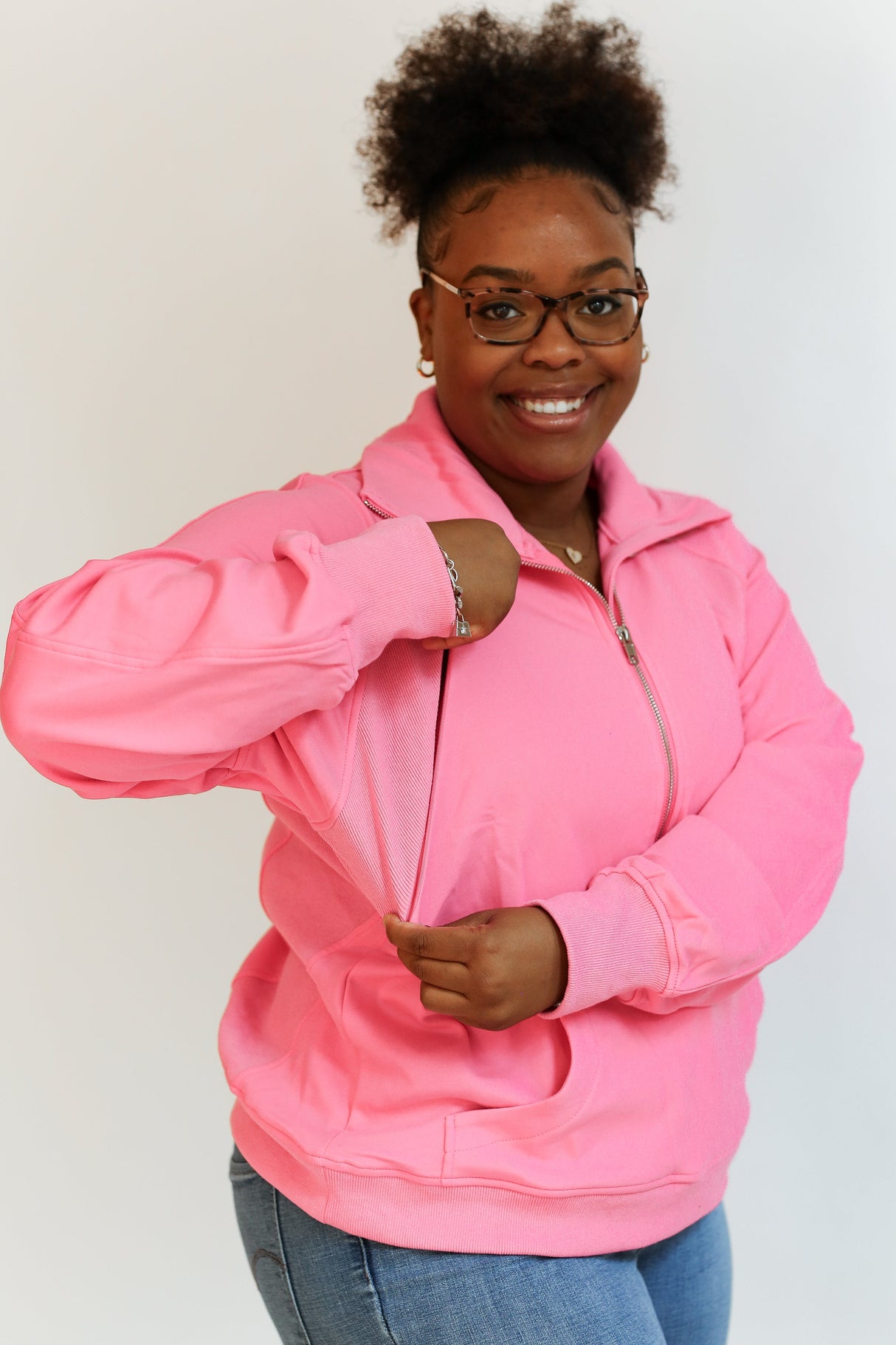 Oversized Three Zip Breastfeeding Sweatshirt From Movemama