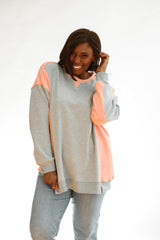 Colorblock Nursing Lightweight Sweatshirt From Movemama