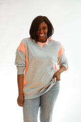 Colorblock Nursing Lightweight Sweatshirt From Movemama