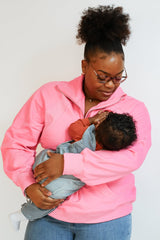 Oversized Three Zip Breastfeeding Sweatshirt From Movemama