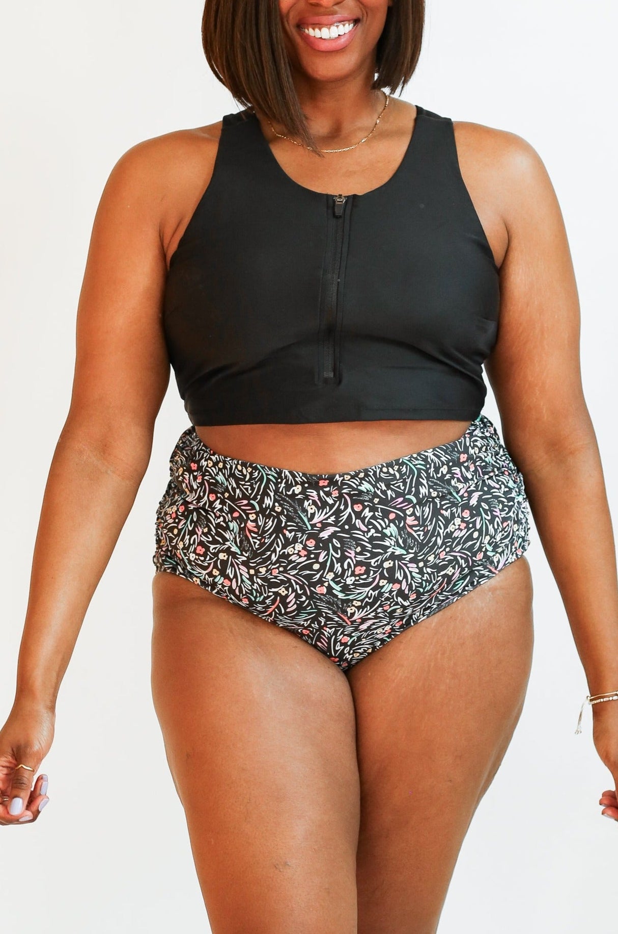 Full Coverage High Waist Bikini Bottoms From Movemama