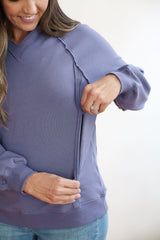 Big Hug Vertical Zip Breastfeeding Hoodie from Movemama