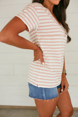 V-Neck Full Zip Breastfeeding Tee From Movemama
