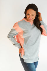 Colorblock Nursing Lightweight Sweatshirt From Movemama