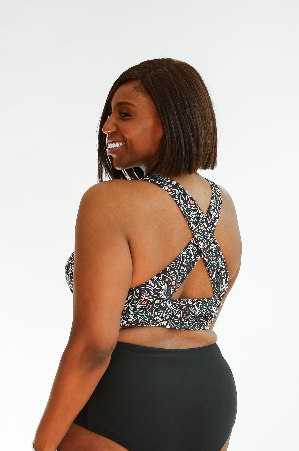 Crop Zip Up Breastfeeding Swimsuit Top From Movemama