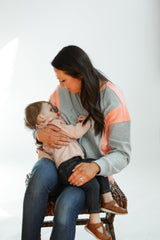 Colorblock Nursing Lightweight Sweatshirt From Movemama