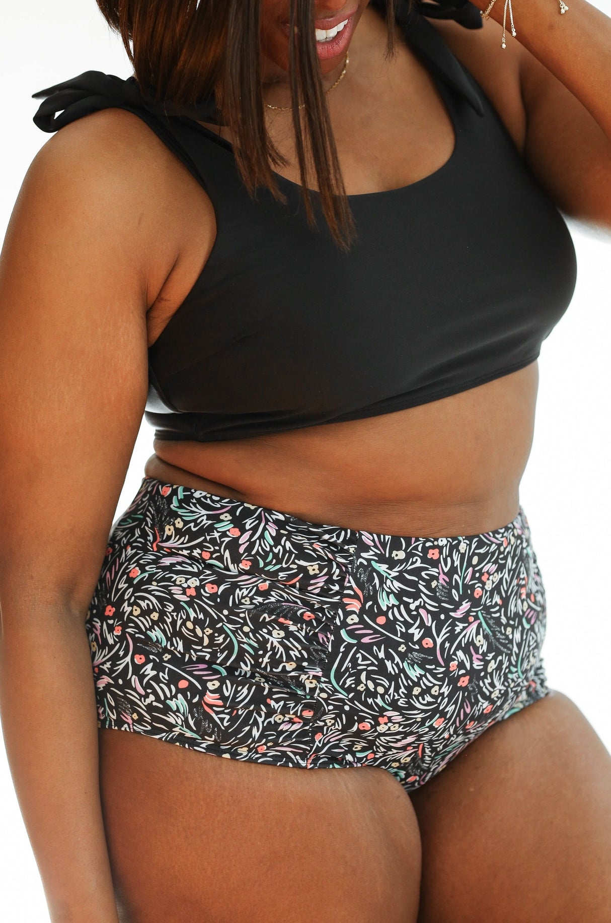 Moderate Coverage High Waist Bikini Bottoms From Movemama