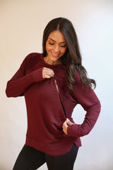Free Flowing Long Sleeve Nursing Top From Movemama