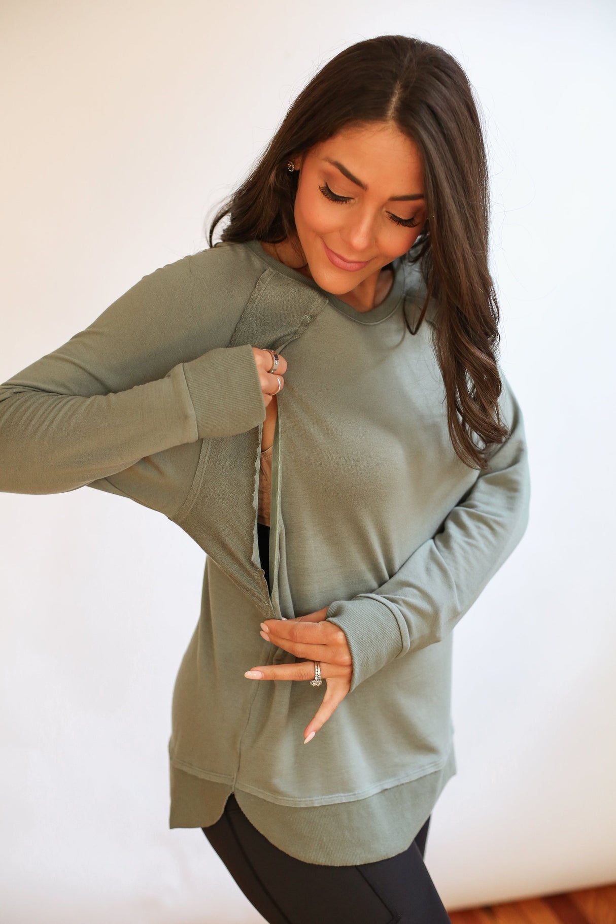 Free Flowing Long Sleeve Nursing Top From Movemama