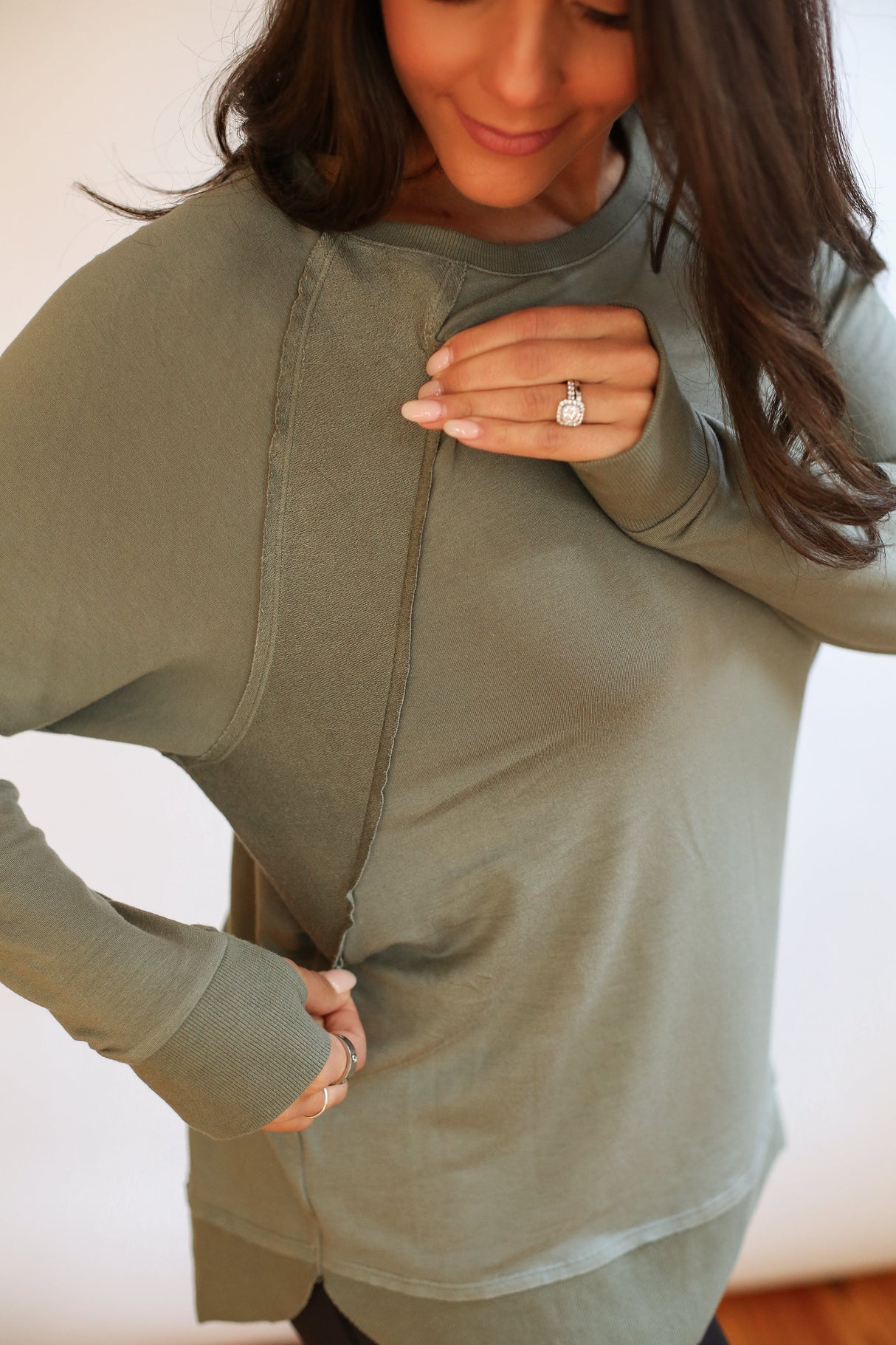 Free Flowing Long Sleeve Nursing Top From Movemama