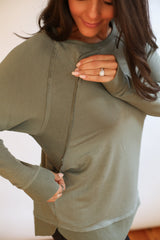 Free Flowing Long Sleeve Nursing Top From Movemama