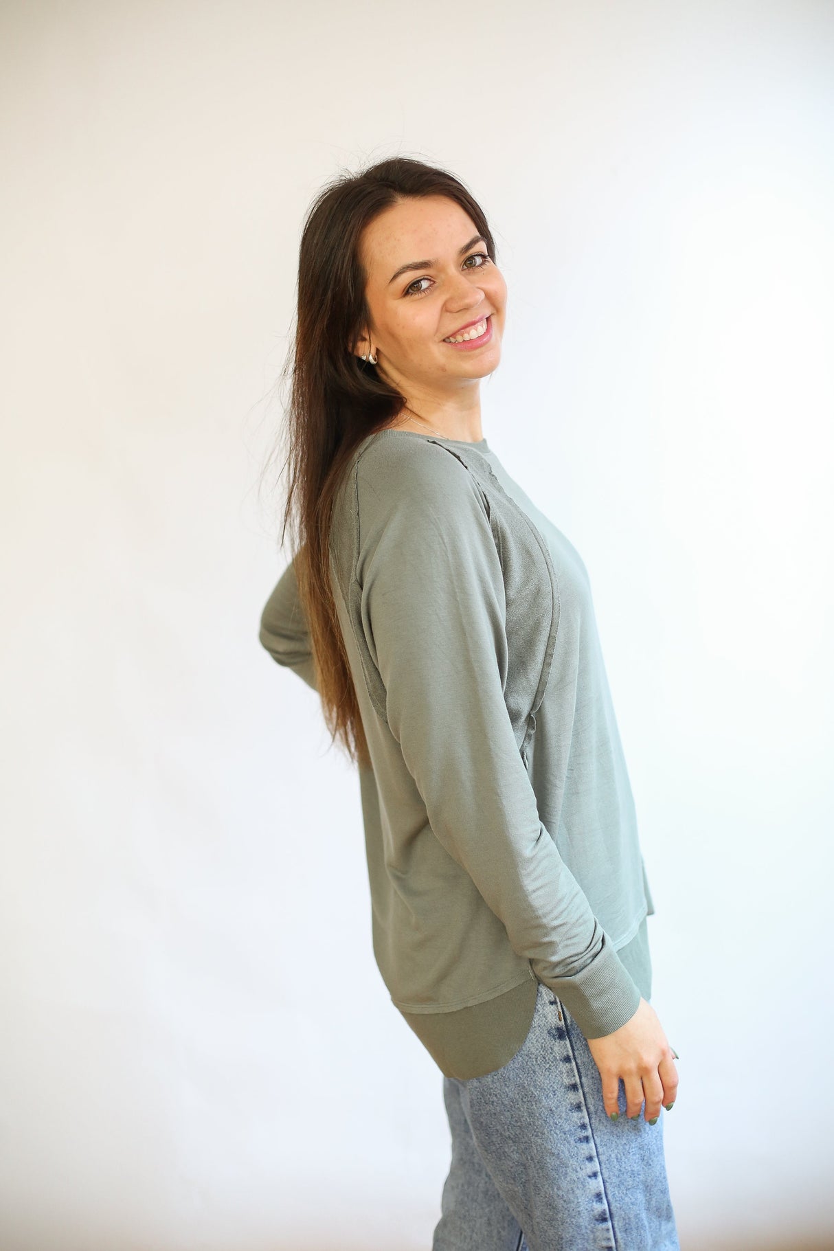 Free Flowing Long Sleeve Nursing Top From Movemama