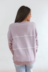 Relaxed Fit Invisible Zipper Breastfeeding Sweatshirt with Piping From Movemama