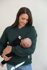 Big Hug Vertical Zip Breastfeeding Hoodie from Movemama