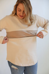 Varsity Dual Zip Breastfeeding Long Sleeve From Movemama