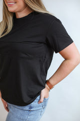 Full Zip Breastfeeding Tee From Movemama
