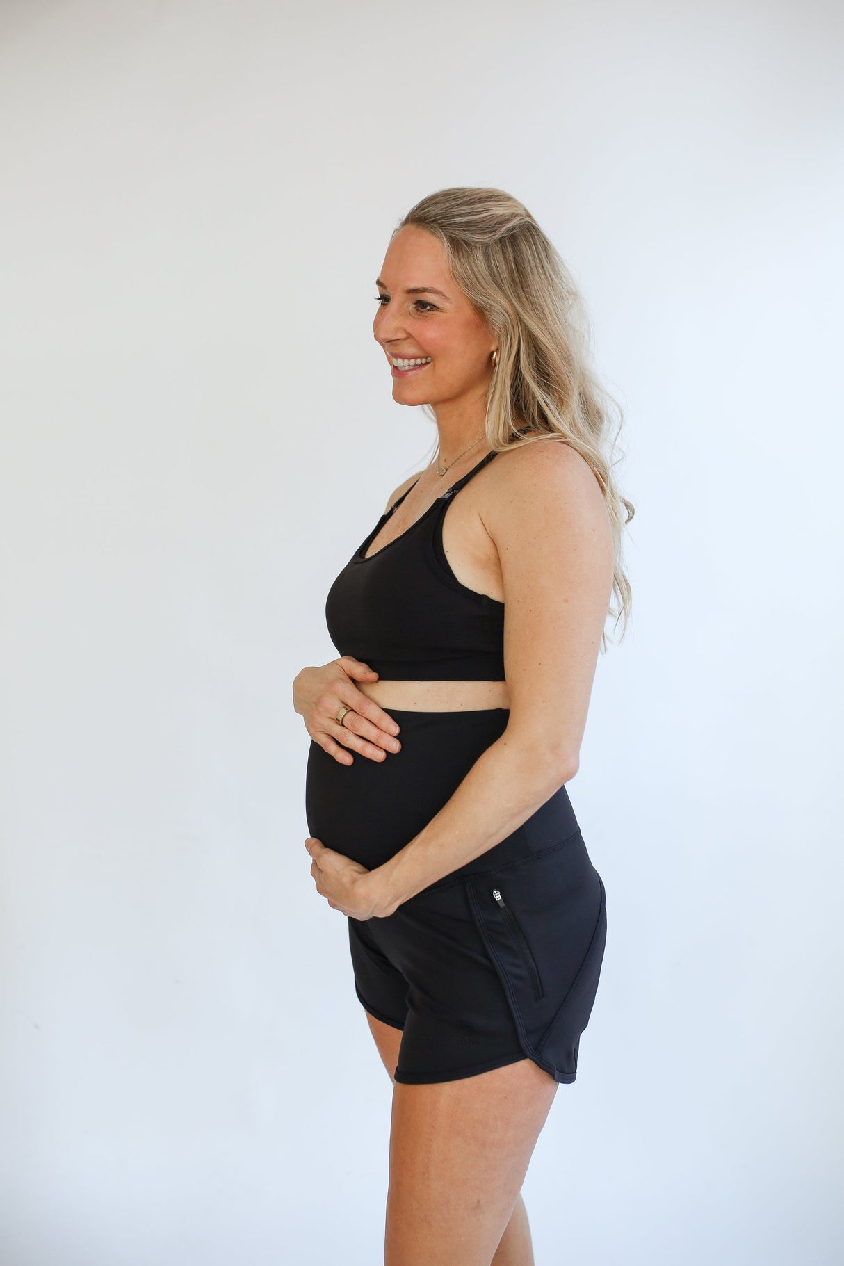 Maternity Athletic Shorts - Black From Movemama