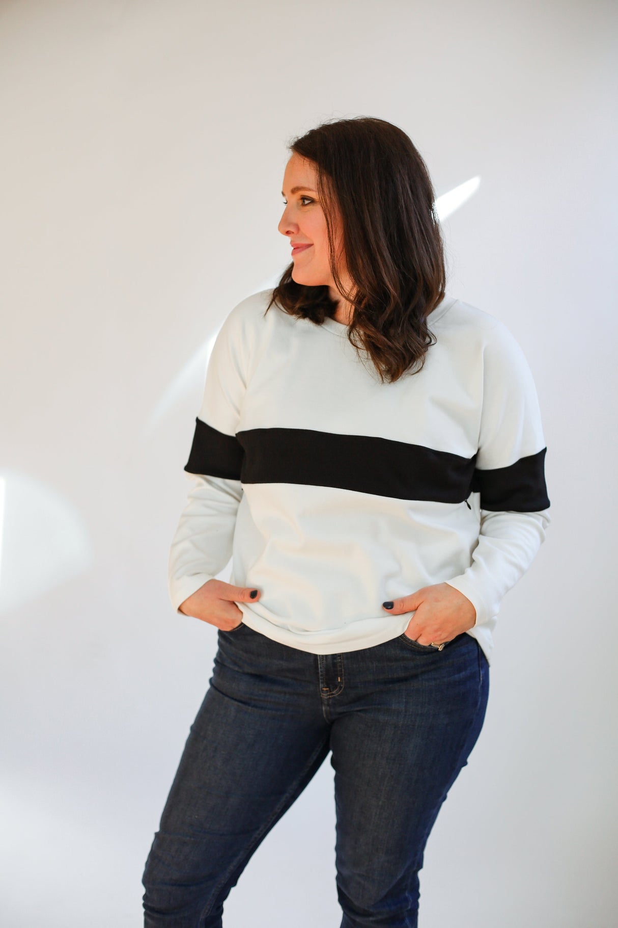 Varsity Dual Zip Breastfeeding Long Sleeve From Movemama