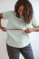 Full Zip Breastfeeding Tee From Movemama