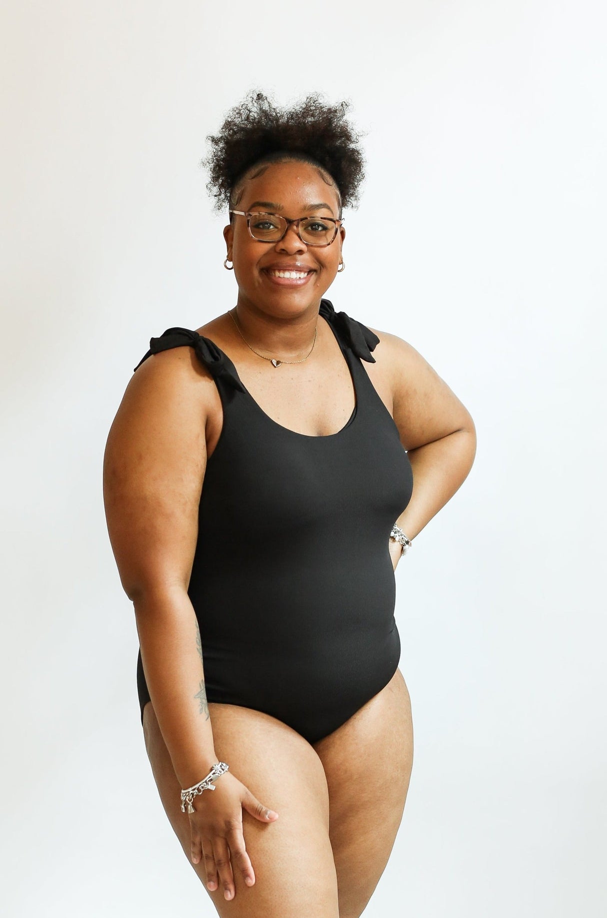 Ribbed One Piece Tie Shoulder Breastfeeding Swimsuit From Movemama