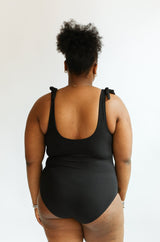 Ribbed One Piece Tie Shoulder Breastfeeding Swimsuit From Movemama