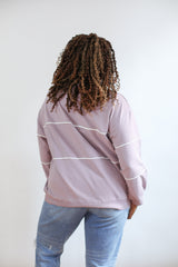 Relaxed Fit Invisible Zipper Breastfeeding Sweatshirt with Piping From Movemama
