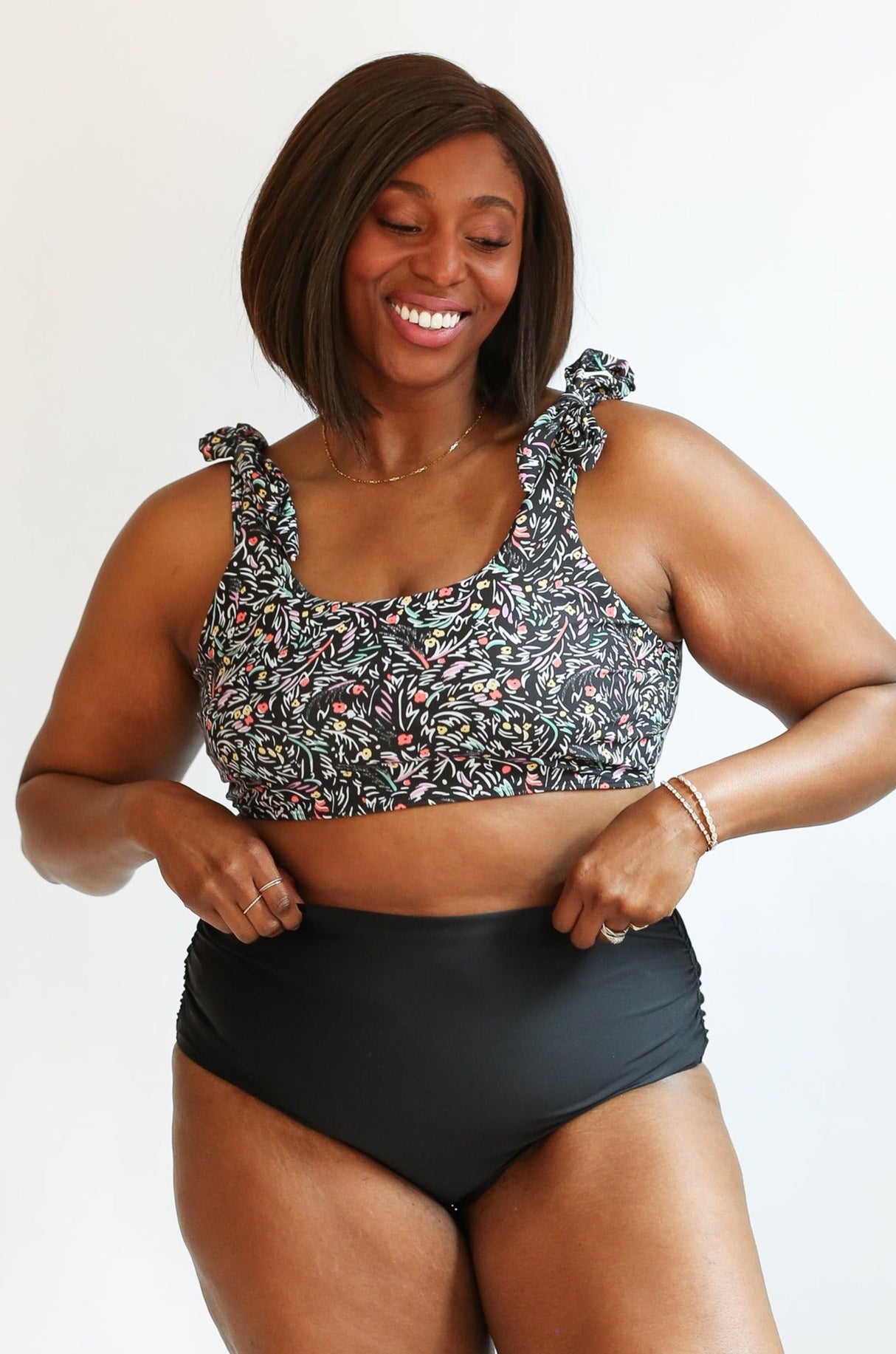 Tie Shoulder Breastfeeding Bikini Swimsuit Top From Movemama