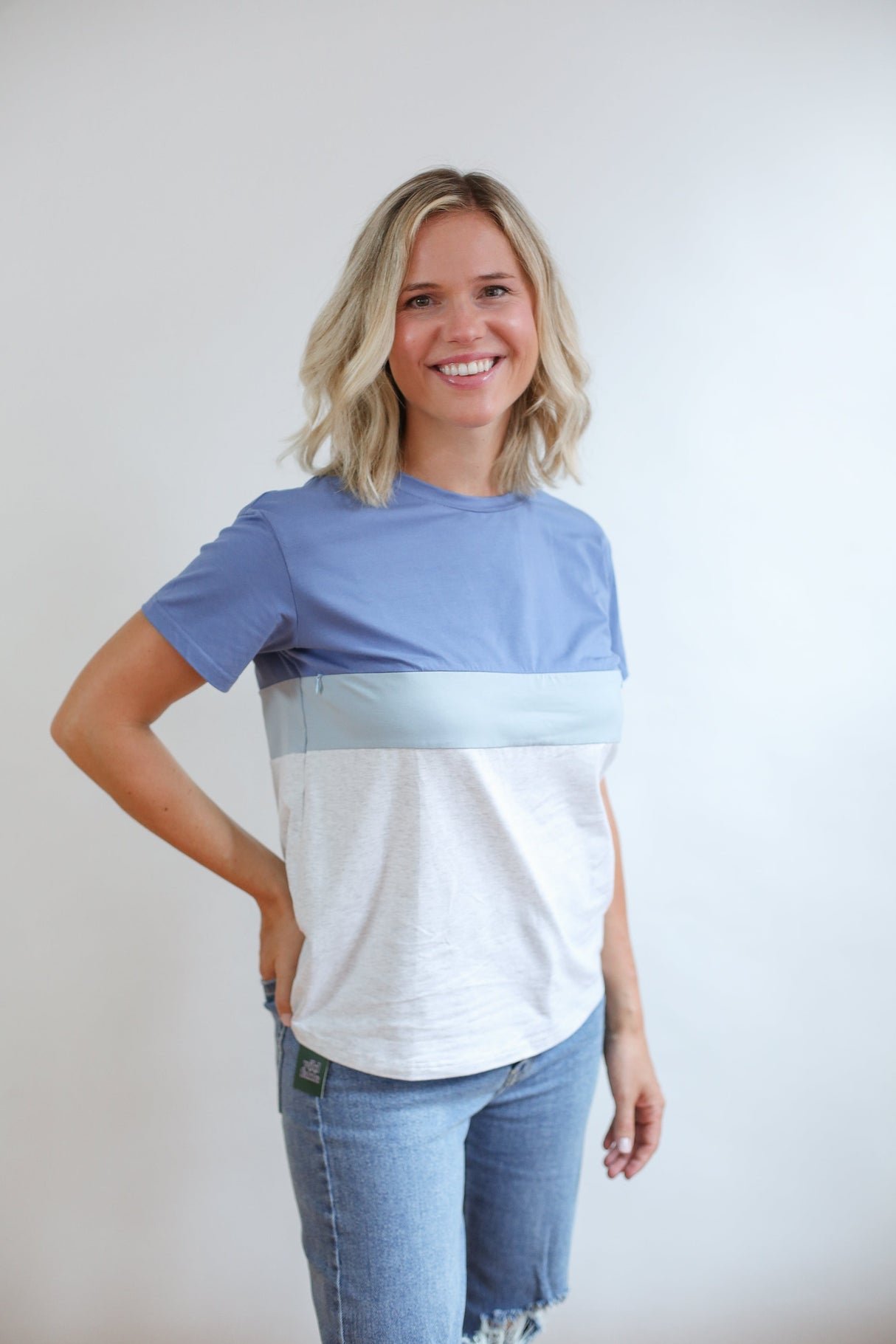 Full Zip Breastfeeding Tee From Movemama