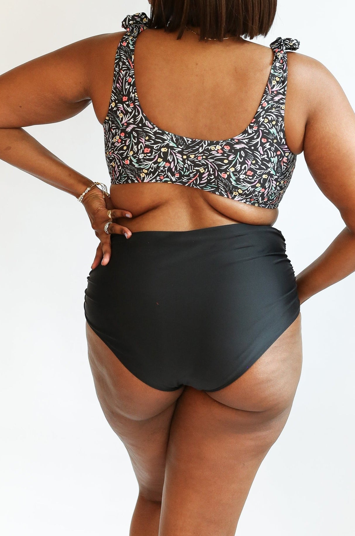 Full Coverage High Waist Bikini Bottoms From Movemama