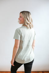 Full Zip Breastfeeding Tee From Movemama