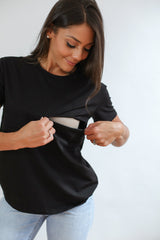 Full Zip Breastfeeding Tee From Movemama