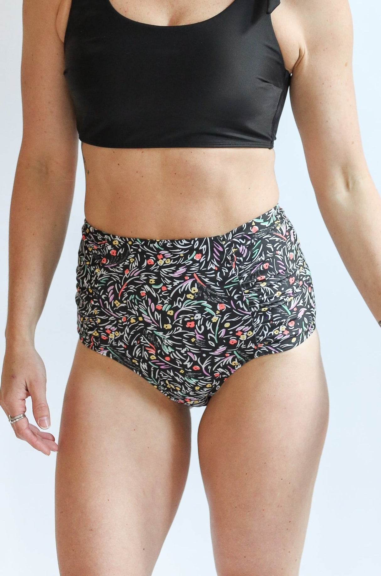 Moderate Coverage High Waist Bikini Bottoms From Movemama