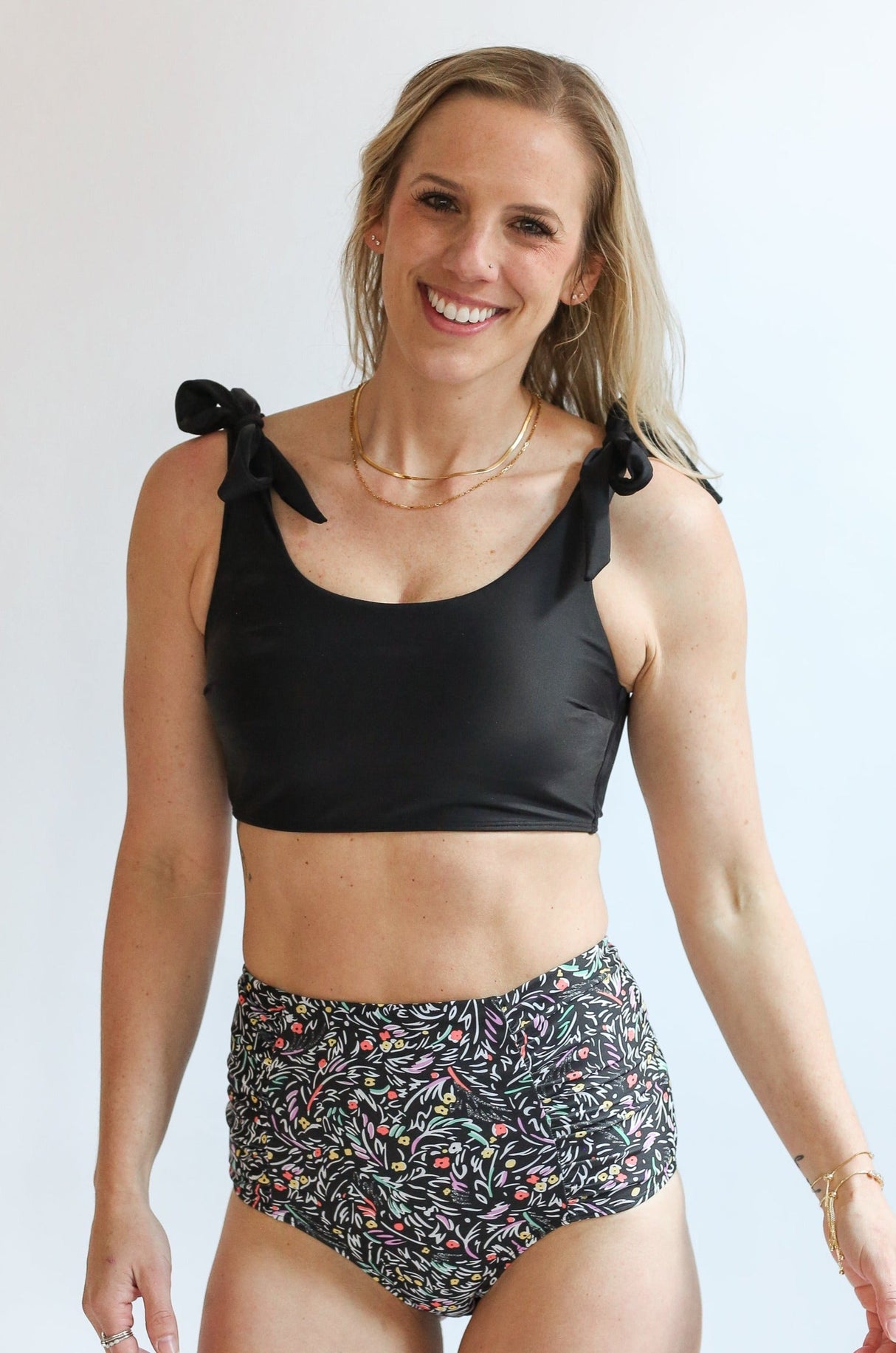 Tie Shoulder Breastfeeding Bikini Swimsuit Top From Movemama