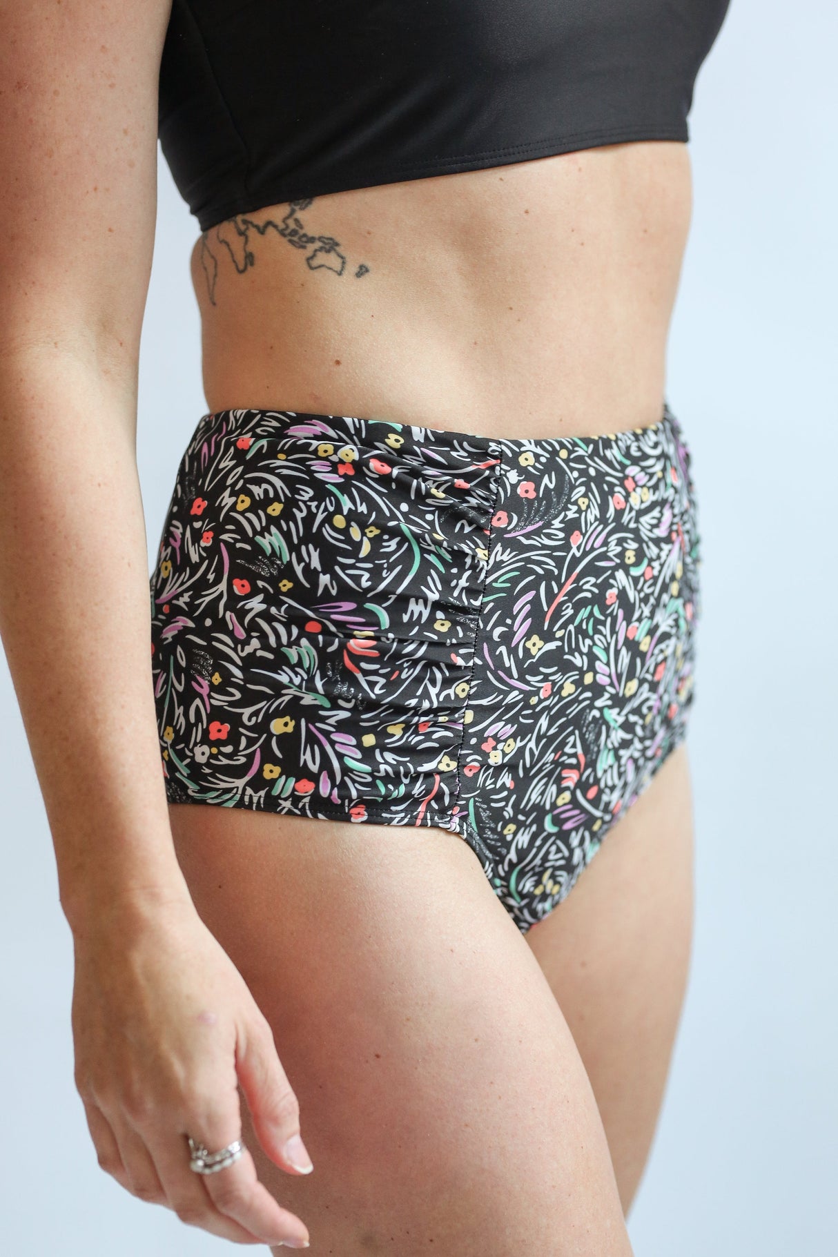 Moderate Coverage High Waist Bikini Bottoms From Movemama