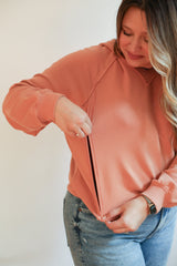 Big Hug Vertical Zip Breastfeeding Hoodie from Movemama