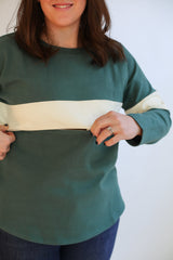 Varsity Dual Zip Breastfeeding Long Sleeve From Movemama