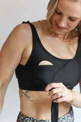 Tie Shoulder Breastfeeding Bikini Swimsuit Top From Movemama