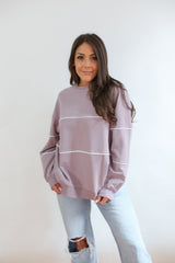 Relaxed Fit Invisible Zipper Breastfeeding Sweatshirt with Piping From Movemama
